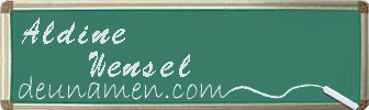 Aldine Wensel Visitenkarte